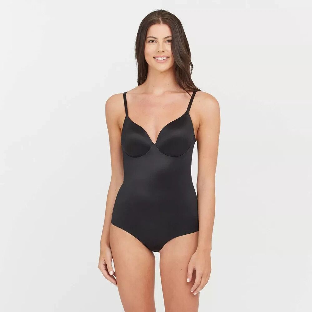 ASSETS BY SPANX Women's Flawless Finish Shaping Micro Low Back Cupped Bodysuit